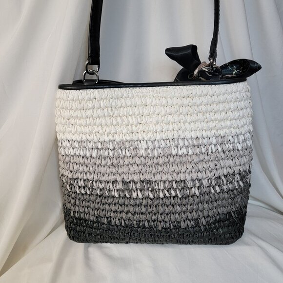 Michael Kors Pratt Medium Ombré Straw Shoulder Bag, NWT,Retails $448, W/Dust Bag - Picture 5 of 9